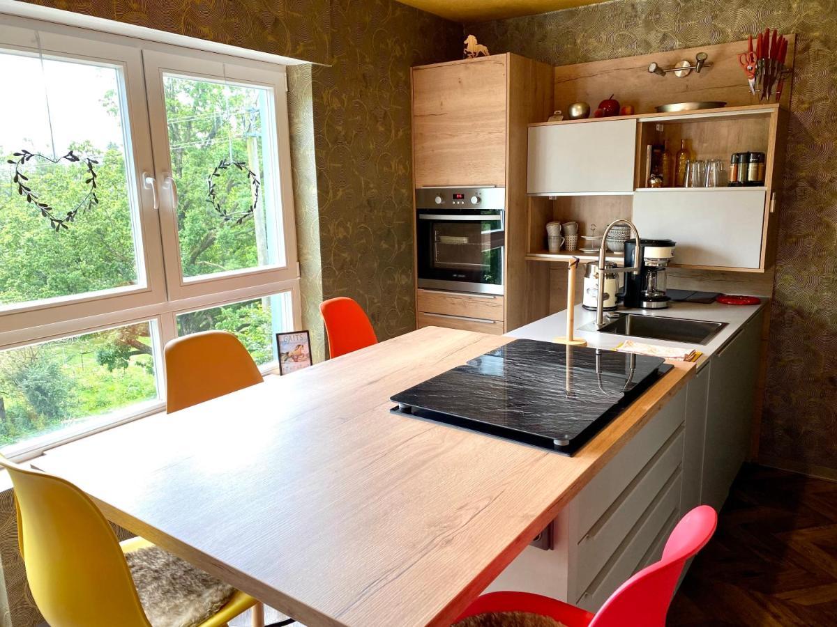 Hof Vierzehnender Im Hohen Venn - 70Qm Maisonette - 2 Schlafzimmer - Wohnkueche - Balkon Mit Grill - Monschau - Eifel - Hunde Willkommen - Islandpferde Luaran gambar