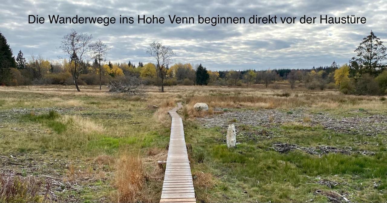 Hof Vierzehnender Im Hohen Venn - 70Qm Maisonette - 2 Schlafzimmer - Wohnkueche - Balkon Mit Grill - Monschau - Eifel - Hunde Willkommen - Islandpferde Luaran gambar